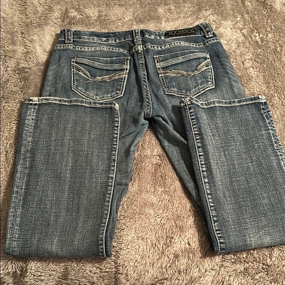 Rock & Roll Cowgirl Bootcut jeans. Mid rise. Size 31 x 34 - Picture 9 of 10